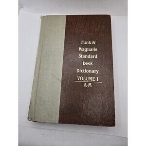 Funk And Wagnalls Standard Desk Dictionary Volumes 1 And 2 Hard Cover